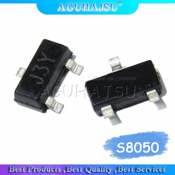 100GAB SMD S8050 8050 J3Y NPN SMD Tranzistors SOT-23 Jaunas Oriģinālas