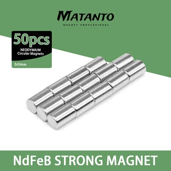 50-1000Pcs Mini Mazs N35 Apaļš Magnēts 3x5 mm Neodīma Magnēts NdFeB Pastāvīgiem Super Spēcīgu Spēcīgu Magnētu Dizains Magnēts