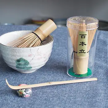 Bambusa Matcha Noslaucīt Japāņu Suku Profesionālās Zaļās Tējas Pulveris Noslaucīt Chasen Tējas Ceremonija Brush Tool Dzirnaviņas