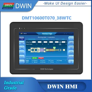 DWIN HMI 7Inch Integrētas datu bāzes Vadības Displejs 1024*600 Pikseļi, 16.7 M Krāsas IPS, Capacitive Touch Panel