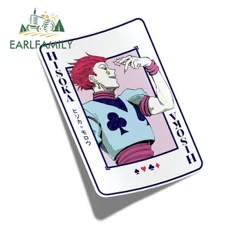 EARLFAMILY 13cm x 11.5 cm Hisoka Kartes Auto Uzlīmes Anime Vējdēlis Motocikla Auto Accessoires Decal Campervan Bagāžnieka RV JDM