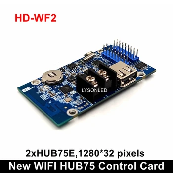 HD-WF2 Huidu Pilnu Krāsu Septiņas Krāsas Mazs LED Displejs, WIFI Kontroles Kartes