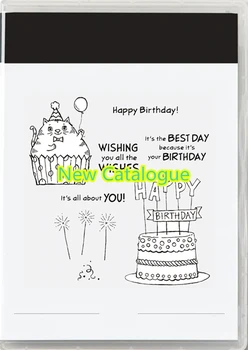 Janvārī-Aprīlis 2023 Mini Katalogs Jaunāko Griešanas Mirst, Skaidrs, Zīmogs Happy Birthday Scrapbooking Rāmis Kartes Kuģiem