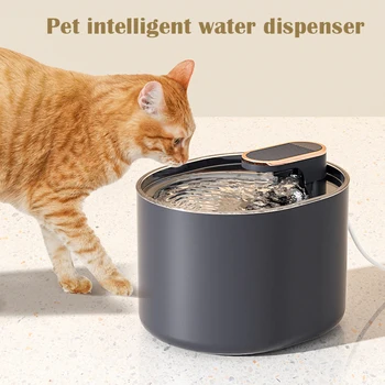 Kaķis Ūdens Strūklaka,3L Kaķis Strūklaka,Pet Ūdens Strūklaka,Ultra-Kluss Pet Ūdens Maisītājs ar LED Gaismas,Automātiskā Dzērājs Kaķiem