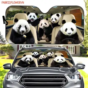 Panda Auto Saulessargs, Panda Automašīnu Dekorēšana, Panda Vējstikla, Panda Mīļotājiem Dāvanu, Dzīvnieku Auto Saulessargs, Dāvana Mammai Dāvana Tētis