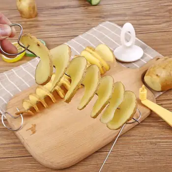 Peļņu Kartupeļu GRILA Iesmi Kempings Mikroshēmas Maker kartupeļu nazis Kartupeļu Spirālveida Griezējs Grila Darbarīki Virtuves Piederumi