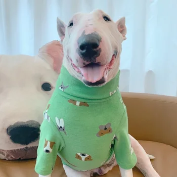 Suņu apģērbu zaļā teļu modelis suns līdzjūtības suns pidžamā piemērots liels suns, kucēns kaķis krekls