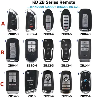 XNRKEY KEYDIY Universālā ZB02 ZB02-3 ZB02-4 ZB03 ZB04 ZB10 ZB12-4 ZB14-4 ZB15 ZB21-5 ZB22-4 KEYDIY KD Smart Remote Key