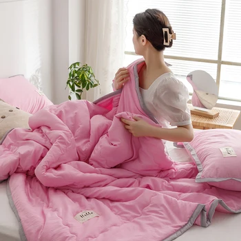 YanYangTian Vasaras stepēts gultas pārklājs segas Gaisa kondicionēšana, sega, gultas veļa vienvietīga gulta Pāris gulta sega 150 Vienā sega