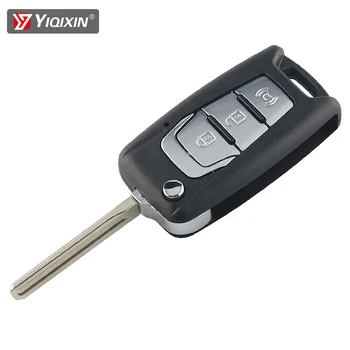 YIQIXIN 3 Pogu Smart Remote Auto Atslēgas Korpusa Vāciņu Gadījumā Ssangyong Korando Jauno Actyon C200 2016 2017 Locīšanas Asmens Pārsegs