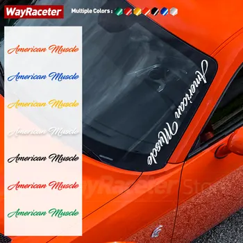 1 Gab Auto Sānu Vējstiklu, Logu Uzlīmes, Amerikāņu Muskuļu Grafikas Atstarojošs Vinila Decal Par Mustang Challenger F150 Camaro