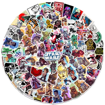 10/30/50/100GAB Disney Atdzist Star Wars Decal Uzlīmes Bērniem Rotaļlietas Klēpjdatoru Skeitborda Telefons Motociklu Anime Ūdensnoturīgas Uzlīmes