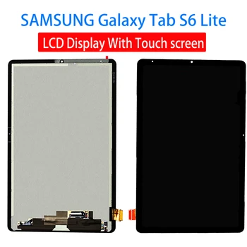 100% Jauns Oriģinālais LCD displejs Priekš Samsung Galaxy Tab S6 Lite 10.4 P610 P615 Tablete LCD Matricas Displejs ar Touch Screen Digitizer