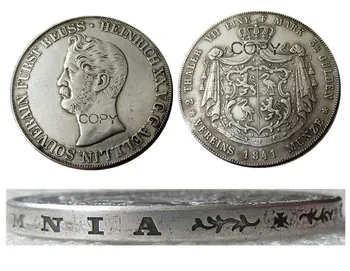 1841 vācijas 2 Dāldera - Heinrihs XX Sudraba Pārklājumu Kopēt Coin DE(01)