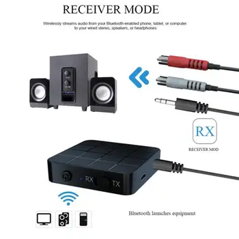 2-In-1 Mūzikas Audio Raiduztvērēju Bluetooth 5.0 Bezvadu Adapteri, Uztvērējs, Raidītājs Ar RCA un 3,5 mm Strāvas Kabelis, Auto PC