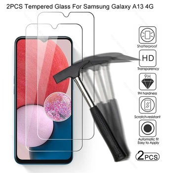 2GAB Pilnībā Segtu Rūdīta Stikla Ekrāna Aizsargs Case For Samsung Galaxy A13 A23 4G A33 A53 A73 M23 M33 M53 5G 2022 Aizsargātu Būtiska