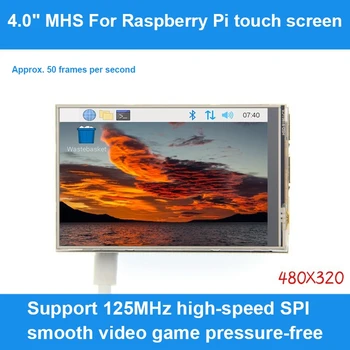 480X320 TFT Touch Screen SPI Displeja Modulis Aveņu Pi 3B+/4B (Melns)