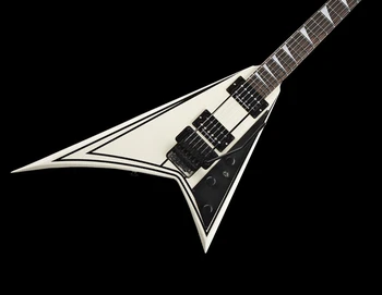 Augstas kvalitātes custom edition swallowtail dakša formas elektriskā ģitāra white aktīvās pikaps bezmaksas piegāde