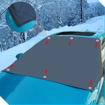 Auto Magnētiskās Vējstiklu Sniega Saules Ēnā Ūdensizturīgs Aizsargs Segtu Automašīnas Priekšējā Vējstikla Pārsegs Automobiļu Saulessargs Vāciņu