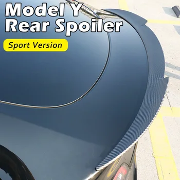 Auto Sporta Versija Aizmugures Spārnu Bagāžnieka Spoilers Ārējo Apdari Modificētu Ķermeņa Komplekts Tesla Model Y Oglekļa Šķiedras 2019-2022