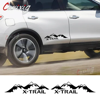 Automašīnu Durvju Sānu Uzlīmes Nissan X Trail X-trail T30 T31 T32 Piederumi Ķermeņa Grafikas Kalnu Stils Vinila Plēves Decor Uzlīmēm