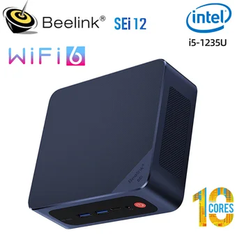 Beelink SEi12 Intel 12 i5 1235U 10 serdeņi SEi 12 Pro Intel i5 1240P i7 1260P16G DDR4 3200MHz 500G SSD Wifi6 C Tipa Gaming PC