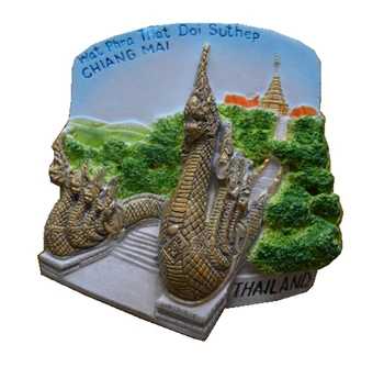 Chiang Mai, Taizeme Templis Aukstā Porcelāna Roku Apgleznoti 3D, Ledusskapis Magnēti Ceļojumu Suvenīri Ledusskapis Magnētiskās Uzlīmes