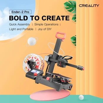Creality 3D Printeri Ender-2 Pro Iepriekš instalēta Vieglo Portatīvo Apdrukas Izmēru 165*165*180mm 150W Bowden Presēt Mini Printeri