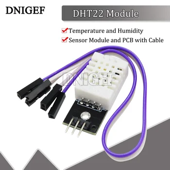 DNIGEF 1 GAB DHT22 Vienā\autobusu Digitālo Temperatūras un Mitruma Sensora Modulis AM2302 un PCB ar Vadu