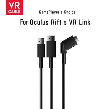 Jaunas Rezerves VR Kabeļu fo Oculus Rift S VR Saites Kabeļu 16FT Spēle Savienotājs Paplašināšanu, DP, Usb VR Ķivere Piederumi Vads 5m