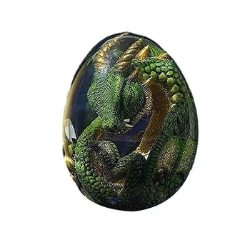 Lava Dragon Olu, Dekoratīvie Kolekcija Kvēlojošs Dinozauru Olas Statuja Sveķu Dekors Dzimšanas Diena Ziemassvētku Dāvanu, Mājas Dekoru, Galda Rotājumi