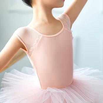 Leotard Ballet Meitenēm Vingrošanas Peldkostīmu Dejas Baleta Kleitu Bērnu Baleta Apģērbu Deju Tērpi Balerīna DanceWear
