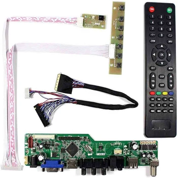 Lwfczhao Monitoru Komplekts LTN140AT01 LTN140AT02 LTN140AT07 TV+HDMI+VGA+AV+USB LCD LED Ekrānu Kontrolieris Valdes Vadītāja
