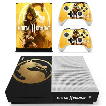 Mortal Kombat 11 Ādu Decal Uzlīmes Vāks Xbox One S Konsoles & Kinect & 2 Kontrolieri Xbox Vienu Slim Ādas, Vinila Uzlīmes