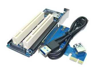 PCI-Express PCI-e, Lai PCI Adapteris Karte PCIe Duālais Pci Paplašināšanas Kartes Slots USB 3.0 Pievienot Uz Kartēm Pārveidotājs R20
