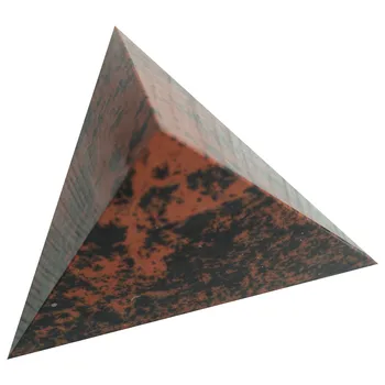 Sarkanā Obsidian Tetrahedron Piramīdas Akmens Akmeņi, Kristāli Pyramide Wicca Cristal Islande Pierre Naturelle Cristaux Dzīšana Mājās