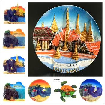 Taizemes Ziloņu Tūrisma Suvenīru, Ledusskapis Magnēti Apdares Izstrādājumi, Rokdarbi Magnētisko Ledusskapis Kolektora Kolekcija Dāvanu