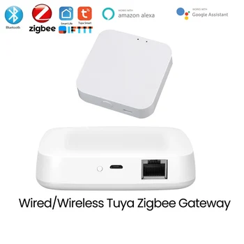 Tuya Vadu Bezvadu Vārteju Zigbee 3.0 Bluetooth Acs Multi-režīms Smart HUB Mājas Wifi Bridge Tuya Smart Dzīves APP Tālvadības pults