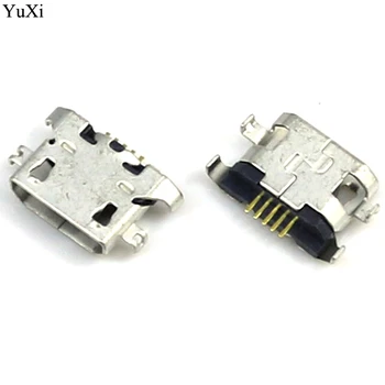 YuXi 100gab Micro USB 5pin smago plāksni 1.27 mm bez kērlinga pusē sievišķais Savienotājs lenovo A850 S650 S720 S820 Mini USB Ligzdu